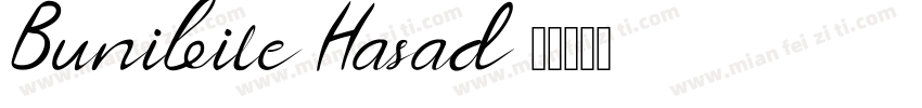 Bunibile Hasad字体转换